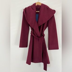 Bebe Wool Blended Wrap Coat